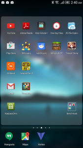Nubia UI Launcher Arrange Icons
